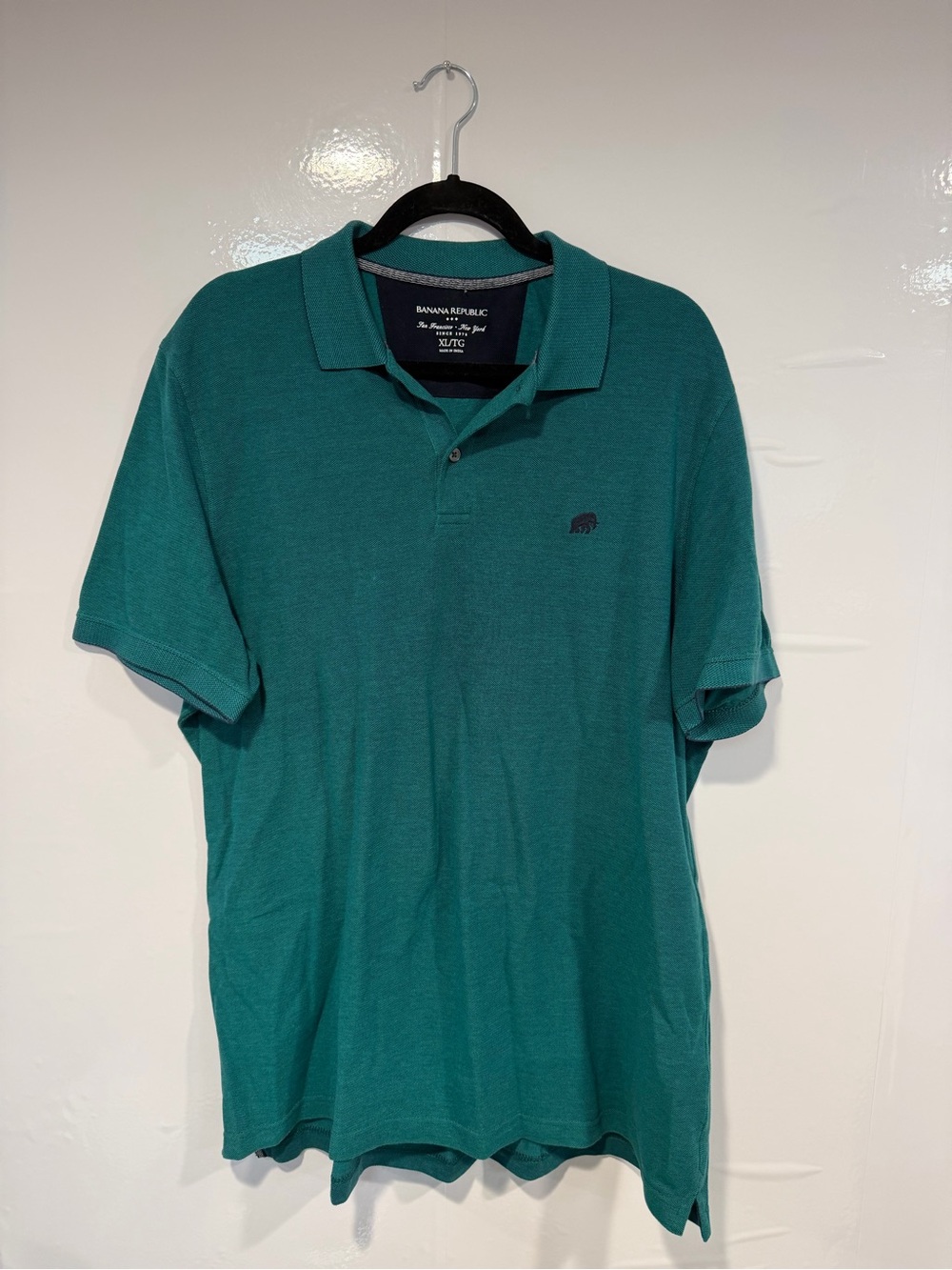 Banana Republic Men's Teal Polo Shirt